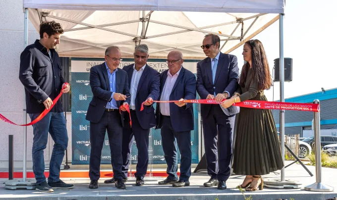 inauguration extension unité de production lisi aerospace saint ouen l aumone vectura