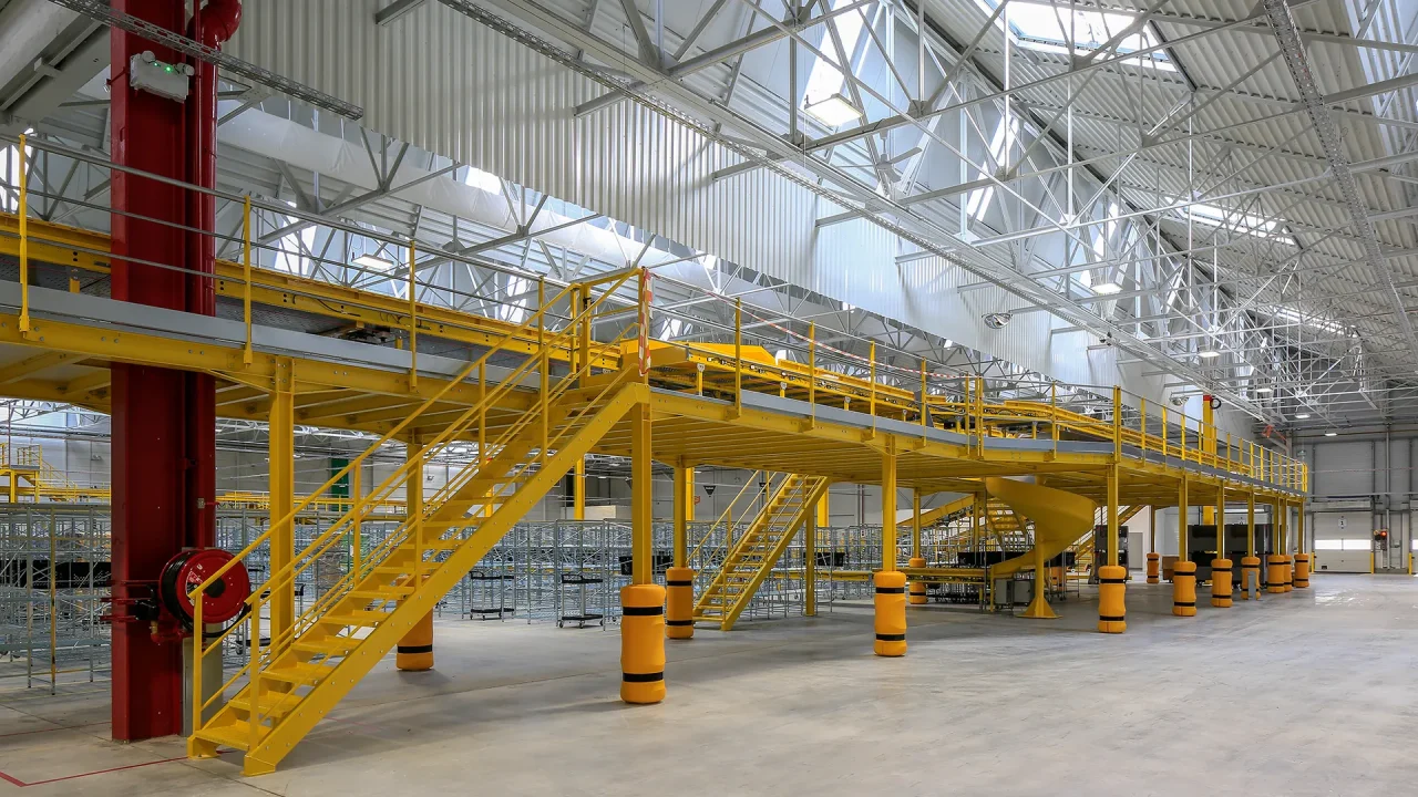 Plateforme de distribution de marchandises de la messagerie Amazon de Noisy-le-Grand