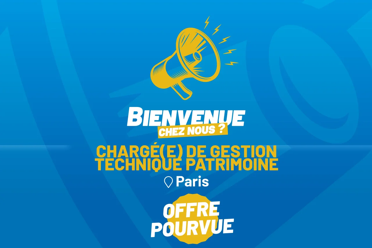 visuel de recrutement Vectura Immobilier pour un poste de Chargé de Gestion Technique Patrimoine à Paris